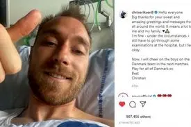 اولین تصویر از اریکسن پس از ایست قلبی در بیمارستان