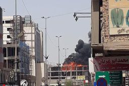 وقوع آتش سوزی مهیب در نجف اشرف+ تصاویر