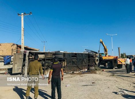 هیچ یک از مصدومان تصادف اتوبوس حامل سربازمعلمان فوت نشده اند