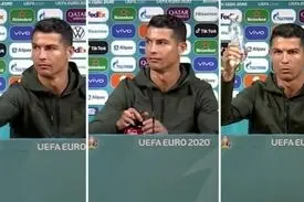 ترک نوشابه به شیوه رونالدو!