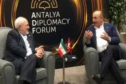 ظریف با وزیر امور خارجه ترکیه دیدار کرد