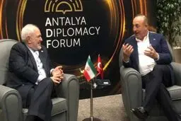 ظریف با وزیر امور خارجه ترکیه دیدار کرد