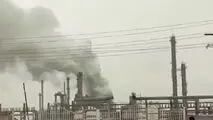 آتش سوزی در پتروشیمی امیرکبیر +/تکمیلی