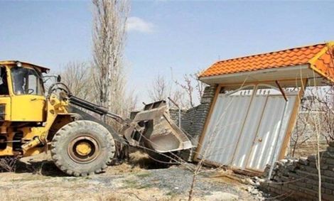 تخریب ویلای غیرمجاز یکی از مسئولان در اراضی ملی دماوند