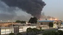 آتش‌سوزی گسترده در محدوده جاده مخصوص