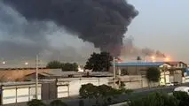 آتش‌سوزی گسترده در محدوده جاده مخصوص