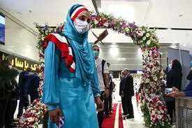 لباس بانوان ورزشکار ایران در افتتاحیه المپیک تغییر کرد / پوشش جدید به توکیو فرستاده شد
