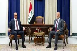 رایزنی صالح و الکاظمی درباره نتایج گفت‌وگوهای راهبردی با آمریکا و انتخابات آتی