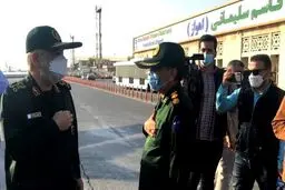 فرمانده کل سپاه پاسداران وارد خوزستان شد