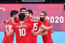 پیروزی یک طرفه والیبال ایران مقابل ونزوئلا