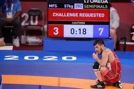 کشتی آزاد المپیک ۲۰۲۰/ اطری با شکست سنگین مقابل آمریکا به مدال برنز نرسید