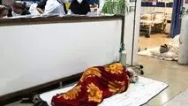 بستری بیماران کرونایی قزوین در کف بیمارستان