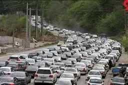 ترافیک سنگین در آزادراه کرج-تهران / مردم راهی سفر کرونایی شدند