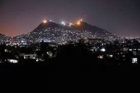 قطعی برق در کابل و حملات هوایی آمریکا به حومه شهر