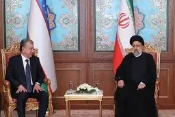 رییس جمهورهای ایران و ازبکستان باهم دیدار و گفت‌و گو کردند