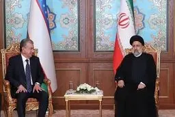 رییس جمهورهای ایران و ازبکستان باهم دیدار و گفت‌و گو کردند