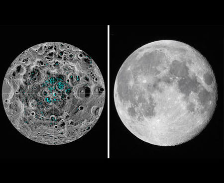 ناسا آب یخ زده در کره ماه کشف کرد!