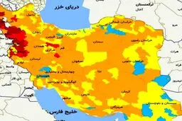 کاهش مناطق قرمز به ۲۹ شهرستان