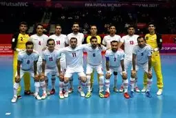 جام جهانی فوتسال، ترکیب ایران مقابل ازبکستان