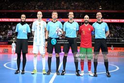 گلاره ناظمی داور زن ایران در فینال جام جهانی فوتسال مردان + عکس