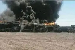 علت آتش سوزی در گمرک دوغارون مشخص شد +فیلم