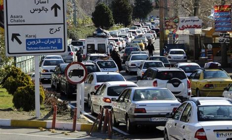 ترافیک سنگین در محور کرج &#8211; چالوس/ترافیک در آزادراه تهران -کرج سنگین شد