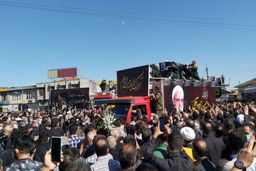 مراسم وداع با پیکر علامه فقید حضرت آیت‌الله حسن‌زاده آملی در آمل