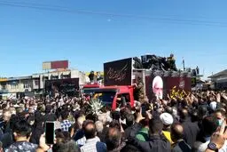 مراسم وداع با پیکر علامه فقید حضرت آیت‌الله حسن‌زاده آملی در آمل