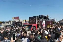 مراسم وداع با پیکر علامه فقید حضرت آیت‌الله حسن‌زاده آملی در آمل