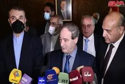 امیرعبداللهیان: روابط ما با سوریه راهبردی است/ المقداد: از ایران حمایت می‌کنیم