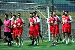 بدنبال حذف از لیگ قهرمانان؛ پرسپولیس از راه نرسیده تمرین کرد