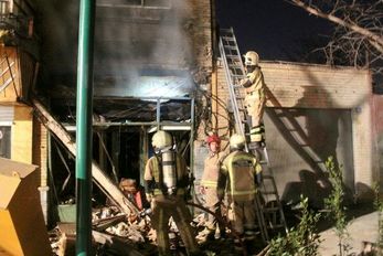 انفجار قلیان سرا در خیابان ولی‌عصر(عج) + عکس