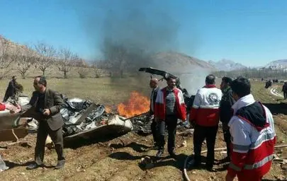 سقوط بالگرد اورژانس در شهرکرد/ فوت تمامی سرنشینان