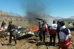 سقوط بالگرد اورژانس در شهرکرد/ فوت تمامی سرنشینان