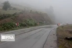 بارش برف و باران در جاده‌های شمالی