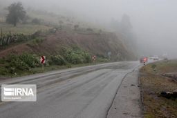 بارش برف و باران در جاده‌های شمالی