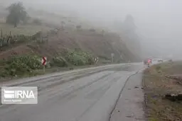 بارش برف و باران در جاده‌های شمالی