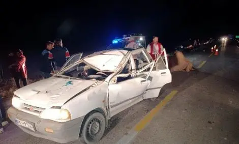 برخورد پراید با شتر در گنبدکاووس چهار مصدوم برجا گذاشت