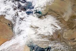 تصویر ماهواره‌ای ناسا از وضعیت جوی ایران