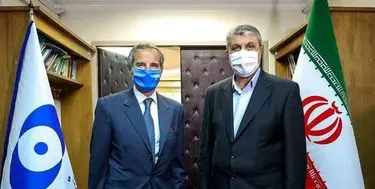 دیدار رافائل گروسی با محمد اسلامی