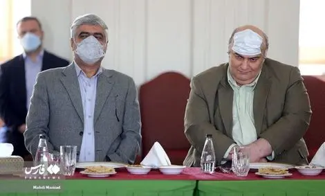 شیوه عجیب ماسک زدن نماینده مجلس