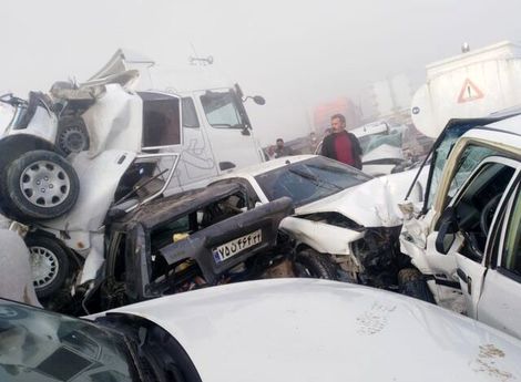 ۳ کشته تصادف زنجیره‌ای محور بهبهان &#8211; رامهرمز