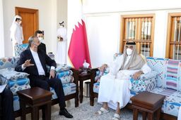دیدار امیرعبداللهیان با امیر قطر
