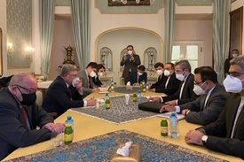دیدار اولیانوف با نمایندگان ایران و آمریکا در وین