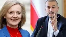 وزیر امورخارجه جمهوری اسلامی ایران با همتای انگلیسی خود رایزنی کرد