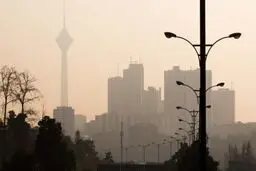 هوای تهران ناسالم است/ پیش بینی رگبار و وزش باد نسبتا شدید