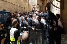 جلوگیری از ورود مسیحیان به بیت المقدس توسط نظامیان صهیونیست