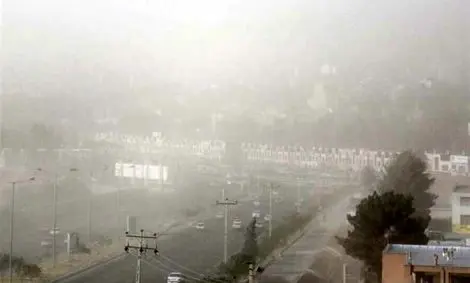 هوای کردستان خاکی شد