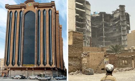 تلاش شبانه برای جستجوی افراد گرفتار در ساختمان متروپل