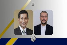 گفتگوی تلفنی وزیران خارجه ایران و سنگاپور